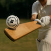 Grip Active County Match White Cricket Ball, Premium Leather, Hand-Stitched, Ideal for Professional Matches