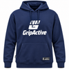 Navy Blue Pullover Hoodie with Kangaroo Pocket