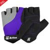 Black Short Finger Cycling Gloves