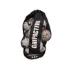 Football Mesh Carry Bag with Drawstring – Black